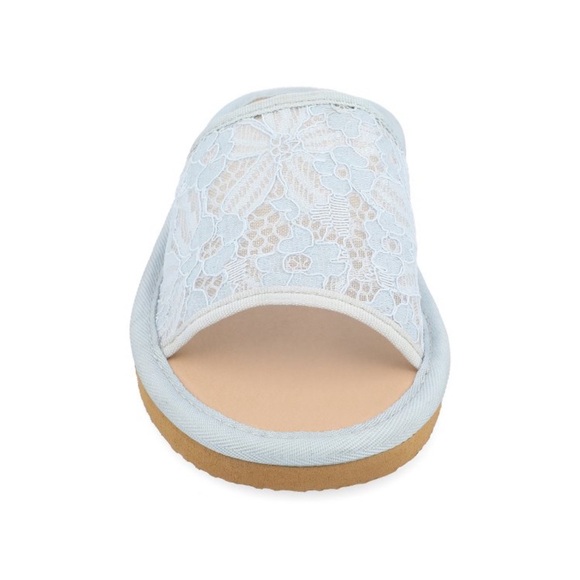 NWT Journee Collection Women’s Eniola TruComfort foam slide flat sandals blue - Picture 5 of 12